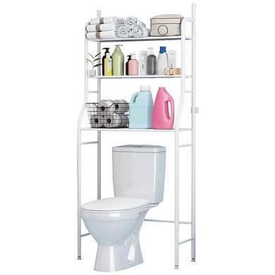 Полка стеллаж в ванную комнату над унитазом Toilet Rack этажерка в ванную стеллаж OD-206 в туалет