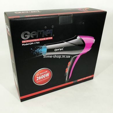 Домашний фен для укладки GM-1766 2.6кВт, Супер мощный фен, Удобный DS-145 электрический фен