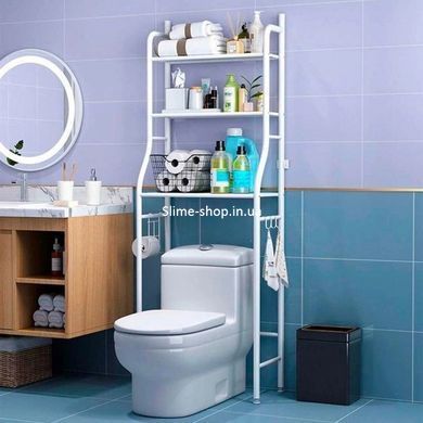 Полка стеллаж в ванную комнату над унитазом Toilet Rack этажерка в ванную стеллаж OD-206 в туалет