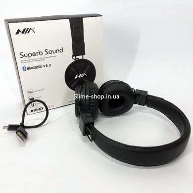 Наушники для спорта и тренировок NIA X3, Наушники PRO для музыки, Безпроводные ET-398 наушники качественные