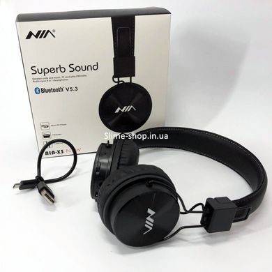 Наушники для спорта и тренировок NIA X3, Наушники PRO для музыки, Безпроводные ET-398 наушники качественные