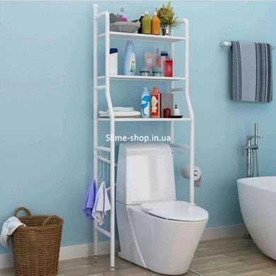 Полка стеллаж в ванную комнату над унитазом Toilet Rack этажерка в ванную стеллаж OD-206 в туалет