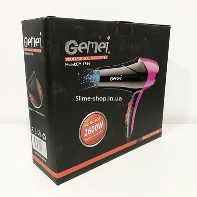 Домашний фен для укладки GM-1766 2.6кВт, Супер мощный фен, Удобный DS-145 электрический фен