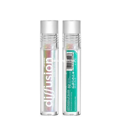 Блеск для губ Parisa Cosmetics Diffusion c голографическим эффектом DFG-03, 02 Зеленый