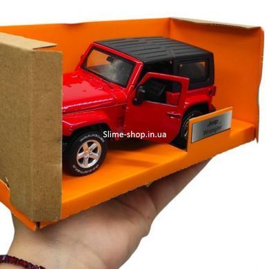 Машинка металева "АВТОПРОМ Jeep Wrangler" (ЧЕРВОНА)