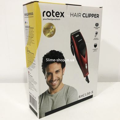 Машинка для стрижки волосся домашня Rotex RHC130-S, Бритва триммер для бороди, Електробритва EW-528 для голови