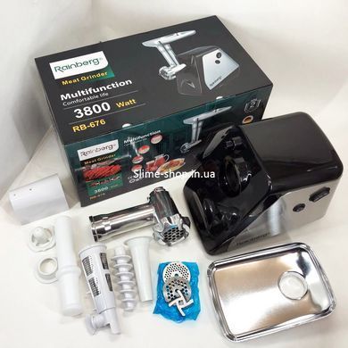 Мясорубки надежные Rainberg RB-676 3800W, Электромясорубки для дома для бара, CD-983 Мясорубка автомат
