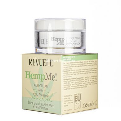 Крем для обличчя Revuele Hemp Me Face Cream With Cold Pressed 50 мл