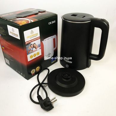 Электрочайник Crownberg CB-2845 дисковый 1.8л 1800Вт. DB-116 Цвет: черный