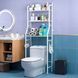 Полка стеллаж в ванную комнату над унитазом Toilet Rack этажерка в ванную стеллаж OD-206 в туалет