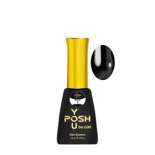 Кольоровий топ для гель-лаку без липкого шару YouPOSH Top Color 12 мл, 1 Чорний