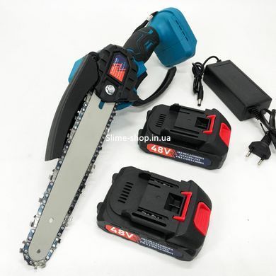Портативная цепная пила на аккумуляторе Domotec 8"(20см) 48 В, Мини RU-359 пила электрическая