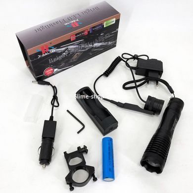 Топ-ліхтарик ліхтарик світлодіодний акумуляторний Bailong Police BL-Q8837-T6, LK-671 Водонепроникний ліхтарик