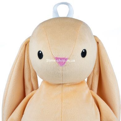 Мягкая игрушка рюкзак KidsQo Зайка Хагси 31см бежевый (KD726)