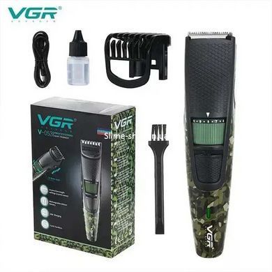Тример для стрижки бороди акумуляторний VGR-053, Машинка для стрижки волосся SF-904 та гоління