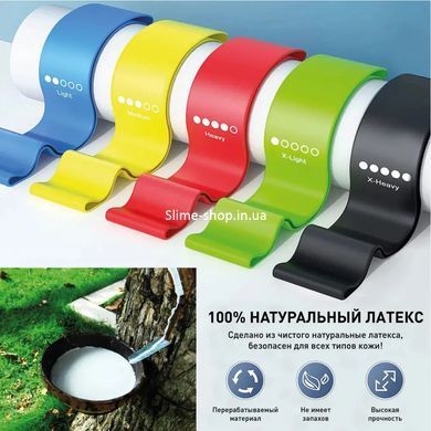 Фітнес еспандер гумовий Fit Simplify 5 шт, Гімнастичний еспандер стрічка, Спортивна гумка IM-481 для рук