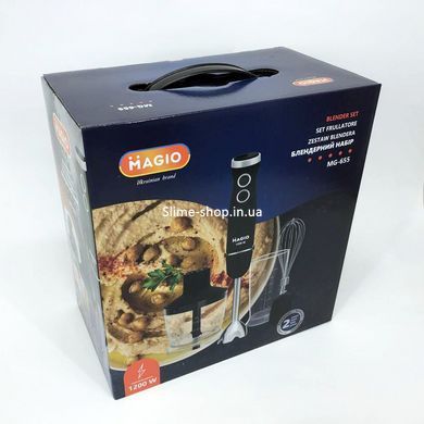 Блендер занурювальний електричний MAGIO MG-655, Кухонний занурювальний блендер OV-903 з насадками