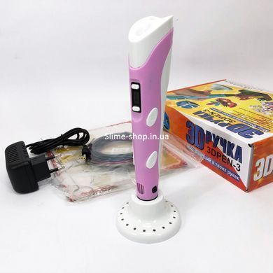Оригінальна 3d ручка 3D ручка Smart 3D Pen 2 рожева, 3D Ручка для дітей, 3d ручки SQ-186 3D pen