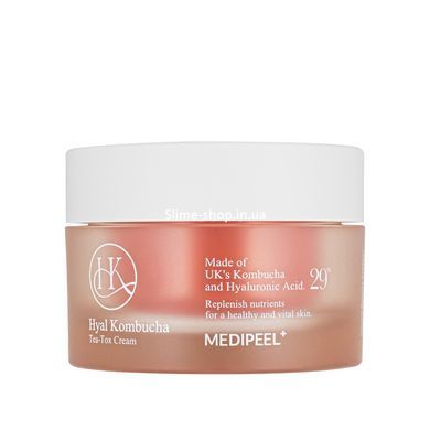 Ампульний крем для еластичності шкіри обличчя Medi-Peel Hyal Kombucha Tea-Tox Cream 50 мл