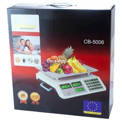 Ваги торгові електронні до 50 кг Crownberg CB-5006, Ваги торгові до 50 кг, Настільні IE-664