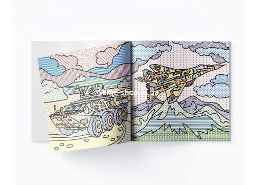 Водные раскраски "Военная техника" (укр)
