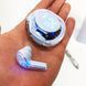 Беспроводные наушники TWS T8 PRO с прозрачным кейсом Вакуумные LED дисплей Bluetooth 5.3. NA-347 Цвет: голубой