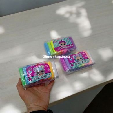 Набір для ліплення з повітряним пластиліном Lovin L.O.L. Surprise! 9 кольорів, пастель