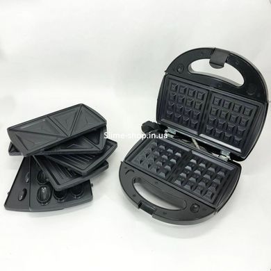 Настільний гриль електричний-притискний Crownberg Cb-1074, IH-853 Бутербродниця професійна