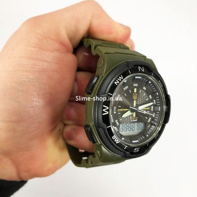 Армійський годинник протиударний SKMEI 4541/1454AG, Військовий годинник для ЗСУ, Армійський QJ-358 протиударний годинник