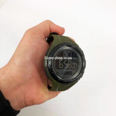 Простий електронний годинник наручний чоловічий SKMEI 1656GN ARMY GREEN, Годинник CK-671 чоловічий спортивний
