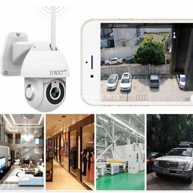 Камера видеонаблюдения IP всепогодная поворотная UKC CAMERA v380 C6 IP 1080p 2.0 DK-892 mp уличная
