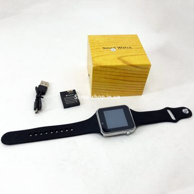 Смарт-часы Smart Watch A1 умные электронные со слотом под sim-карту + карту памяти micro-sd. PQ-111 Цвет: серебряный