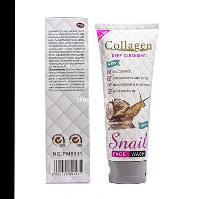 Гель для умывания Collagen Snail Deep Cleansing глубокое очищения кожи 100 мл