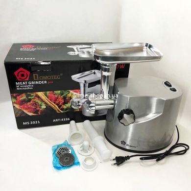 М'ясорубка для овочів та фруктів DOMOTEC MS-2021S 3000 Вт, Кухонні UB-185 комбайни м'ясорубки