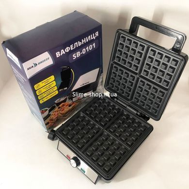 Вафли в домашних условиях в вафельнице SeaBreeze SB-0101 1200 Вт, Вафельница MK-588 для десертов
