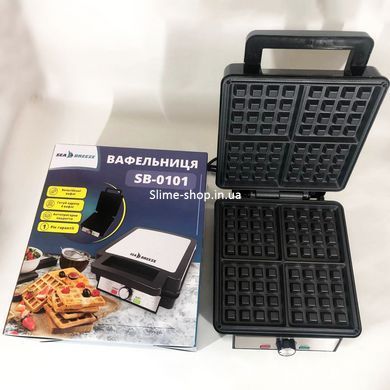 Вафли в домашних условиях в вафельнице SeaBreeze SB-0101 1200 Вт, Вафельница MK-588 для десертов