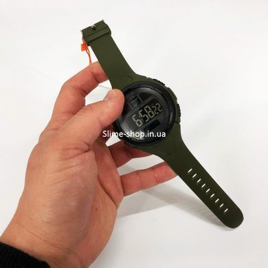 Простий електронний годинник наручний чоловічий SKMEI 1656GN ARMY GREEN, Годинник CK-671 чоловічий спортивний