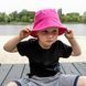 Детская панама из льна однотонная