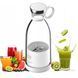 Портативний фітнес-блендер у вигляді пляшки на 420 мл Juicer YC-02 міксер для смузі та коктейлів. XD-394 Колір: білий