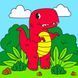 Дитячий набір для розпису "Динозаврик", 25х25 см