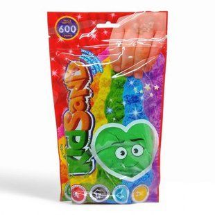 Кинетический песок "KidSand" зеленый, в пакете, 600 г