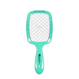 Щітка для волосся Salon Professional продувна 20 см SP0099 SL Зелена з білим
