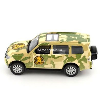 Машинка металлическая из серии "Шевроны Героев" - Mitsubishi Pajero 4WD Turbo - "47 ОМБр"
