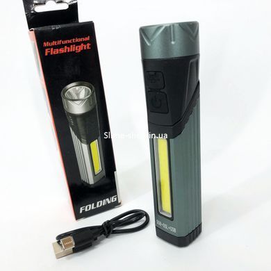 Фонарь карманный поворотный Police 508-OSL+COB, встроенным аккумулятором, магнитом и PX-491 7 режимами