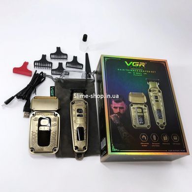 Триммер беспроводной VGR V-641, Хороший беспроводной триммер, Машинка для удаления волос CJ-404 на лице