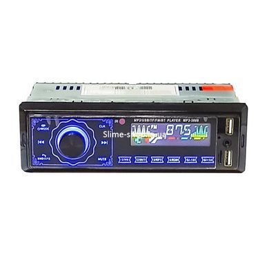 Магнітола з лід підсвічуванням MP3 3888 ISO 1DIN FM, Магнітола в машину з блютузом, EB-439 Незнімні автомагнітоли