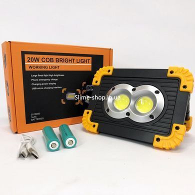 Светильник для туриста X-Balog L802-20W-2COB+1W, Аварийная лампа, Лампа фонарь IU-568 аварийного освещения