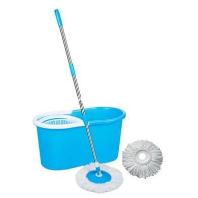 Універсальна швабра з віджимом-центрифугою та відром Easy Mop Кругла Швабра. MO-557 Колір: синій