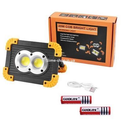 Светильник для туриста X-Balog L802-20W-2COB+1W, Аварийная лампа, Лампа фонарь IU-568 аварийного освещения