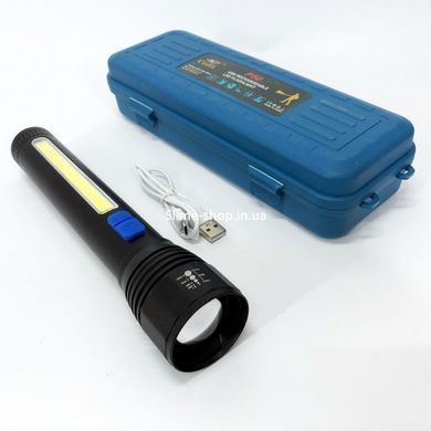 Лед фонарь ручной CB-C13-P50+COB, Лед фонарик с зарядкой, Водонепроницаемый фонарик, XT-311 Армейский фонарь